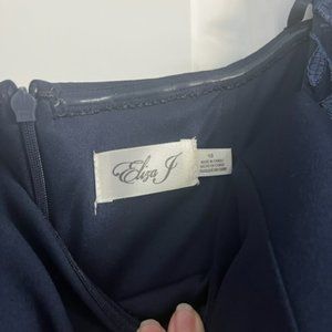 Eliza J dark blue formal dress